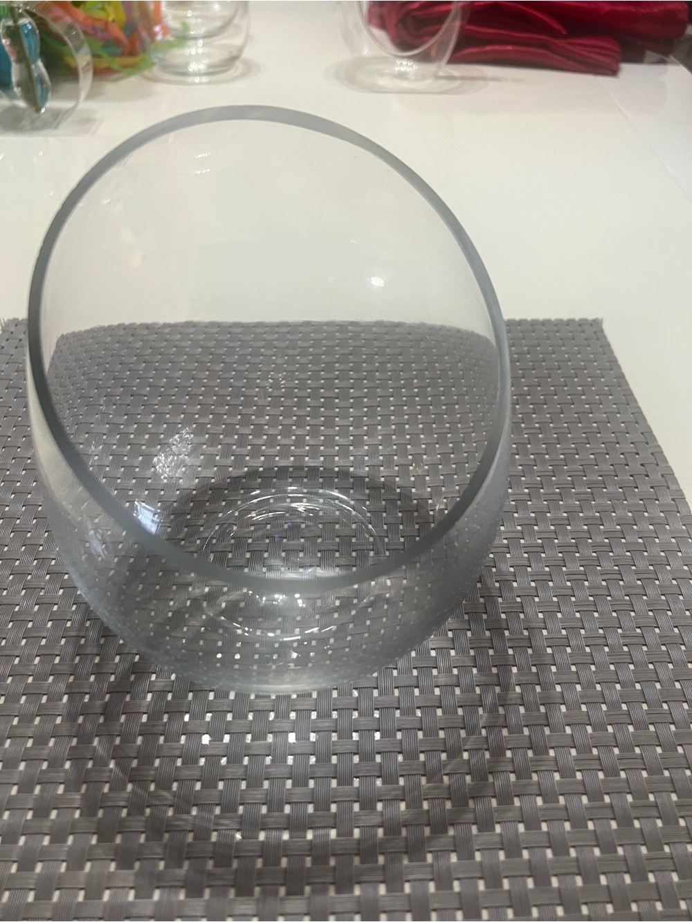 Clear Glass Globe Vase - Home Accents